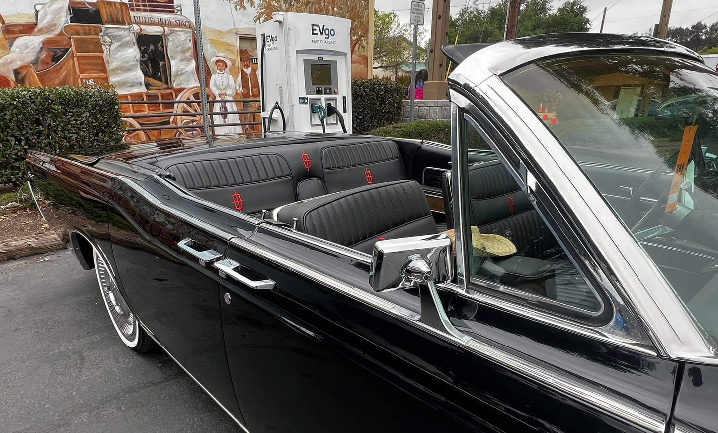 1966-1969 Lincoln Continental Passenger Mirror (complete assembly) in PVD Chrome finish