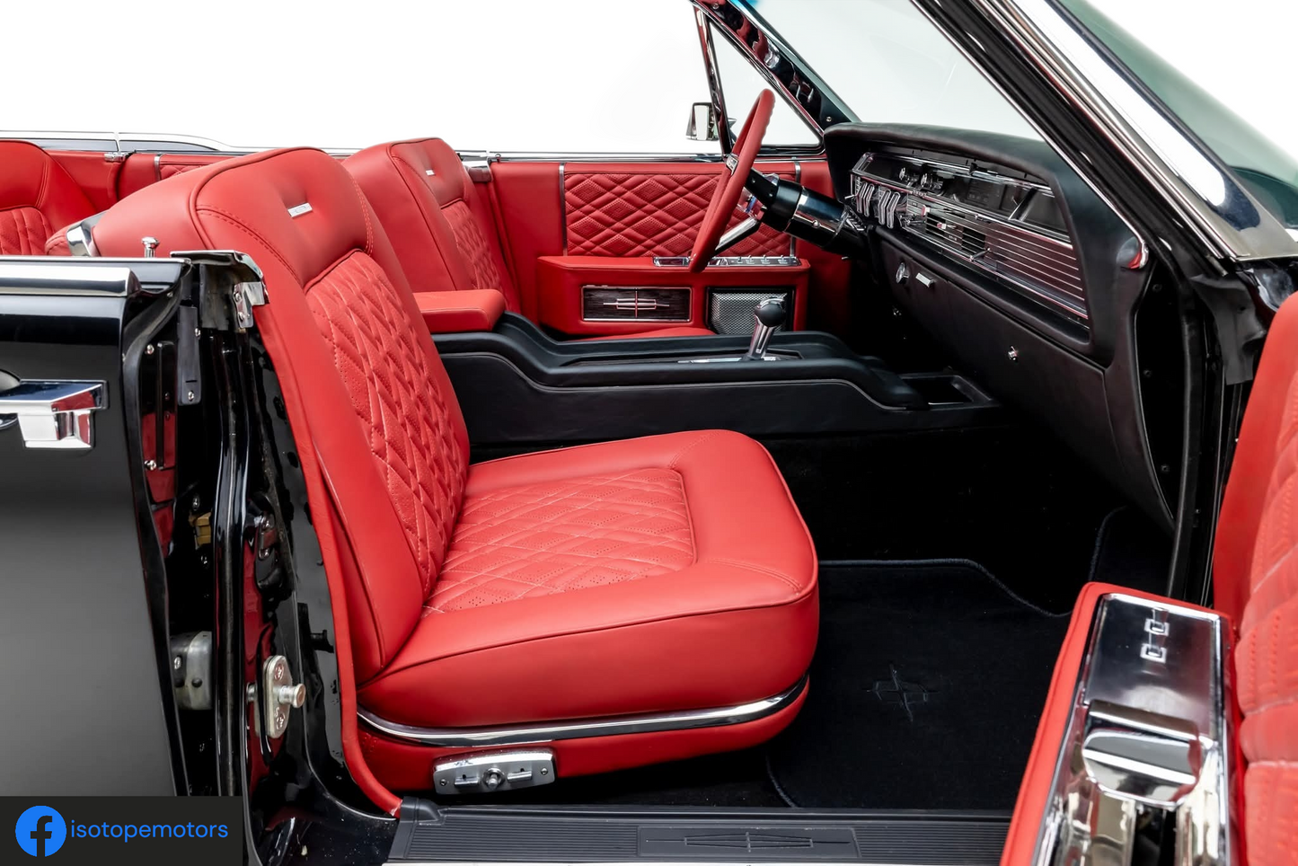 64-69 Lincoln Continental Inner Door Sill Plates Set (with or w/o chrome accents)