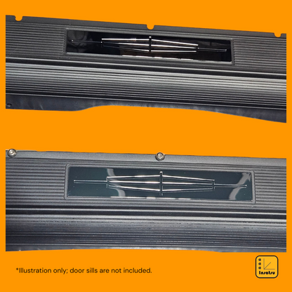 62-69 Chrome Continental Inner Door Sill Accents (set of 4)